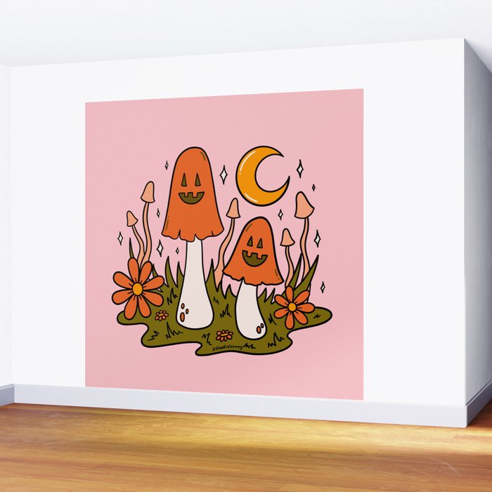 Magical Mushroom Wall Mural Gallery Image 2