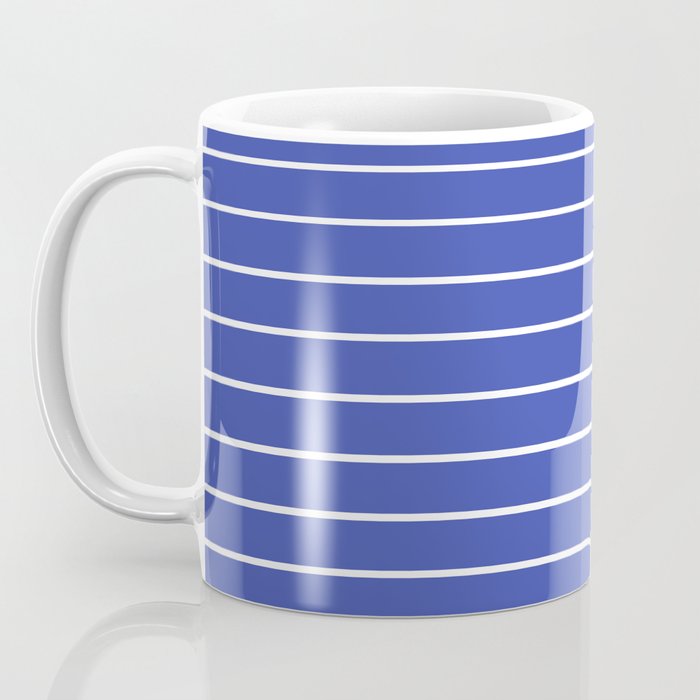 Minimal Arch XXI Bright Blue Modern Geometric Lines Coffee Mug Gallery Image 3