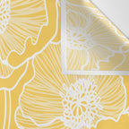 Sunshine Yellow Poppies Wall Tapestry Gallery Image 3