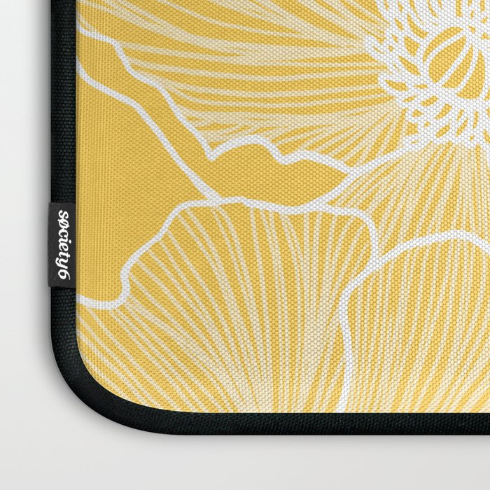Sunshine Yellow Poppies Laptop Sleeve Gallery Image 3