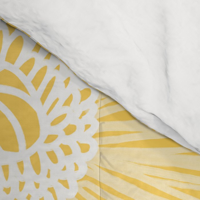 Sunshine Yellow Poppies Comforter Gallery Image 4