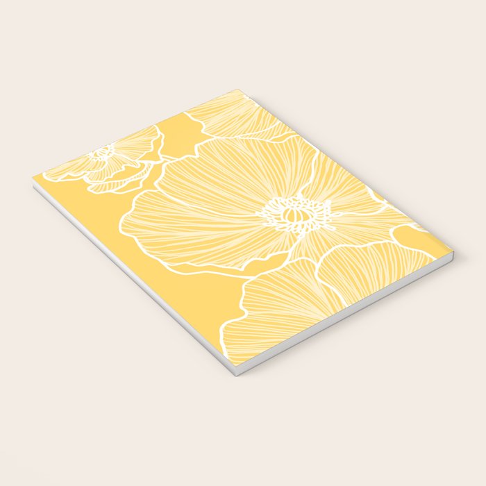 Sunshine Yellow Poppies Notebook Gallery Image 3