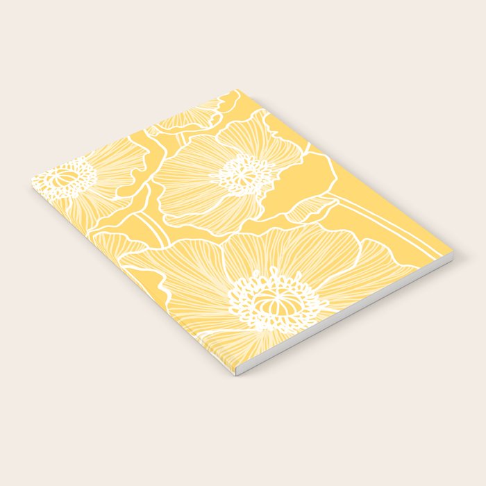 Sunshine Yellow Poppies Notebook Gallery Image 2