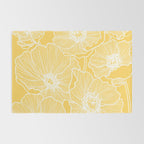 Sunshine Yellow Poppies Rug Gallery Image 2