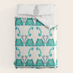 Vintage Rotary Phone - Turquoise Palette Comforter Gallery Image 6