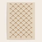 Bows & Ribbons Pattern LVI Neutral Beige Poster Gallery Image 4