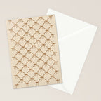 Bows & Ribbons Pattern LVI Neutral Beige Stationery Card Gallery Image 2