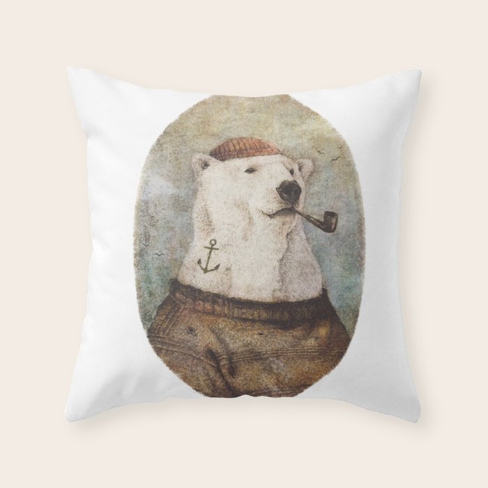 Onto the Shore Throw Pillow Gallery Image 6
