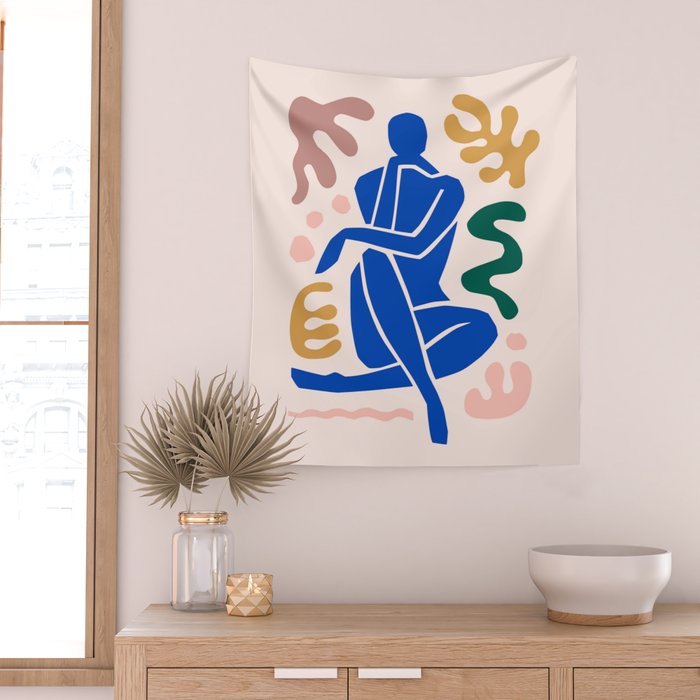 Henri Matisse Art Print 'Blue Nude' - Abstract Female Figure Cut Outs Artwork Wall Tapestry Gallery Image 2