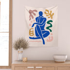 Henri Matisse Art Print 'Blue Nude' - Abstract Female Figure Cut Outs Artwork Wall Tapestry Gallery Image 2