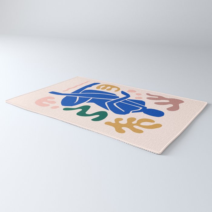 Henri Matisse Art Print 'Blue Nude' - Abstract Female Figure Cut Outs Artwork Rug Gallery Image 3