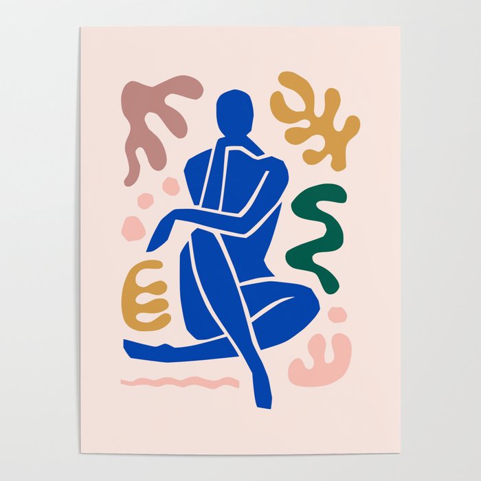 Henri Matisse Art Print 'Blue Nude' - Abstract Female Figure Cut Outs Artwork Poster Gallery Image 4