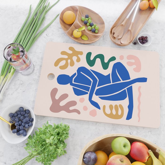 Henri Matisse Art Print 'Blue Nude' - Abstract Female Figure Cut Outs Artwork Cutting Board Gallery Image 2