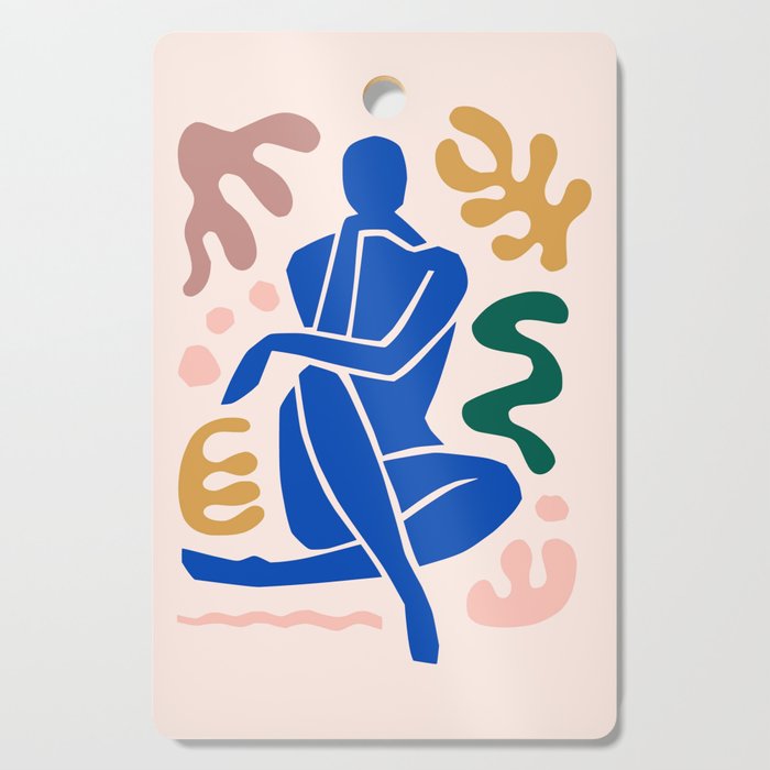 Henri Matisse Art Print 'Blue Nude' - Abstract Female Figure Cut Outs Artwork Cutting Board Gallery Image 1