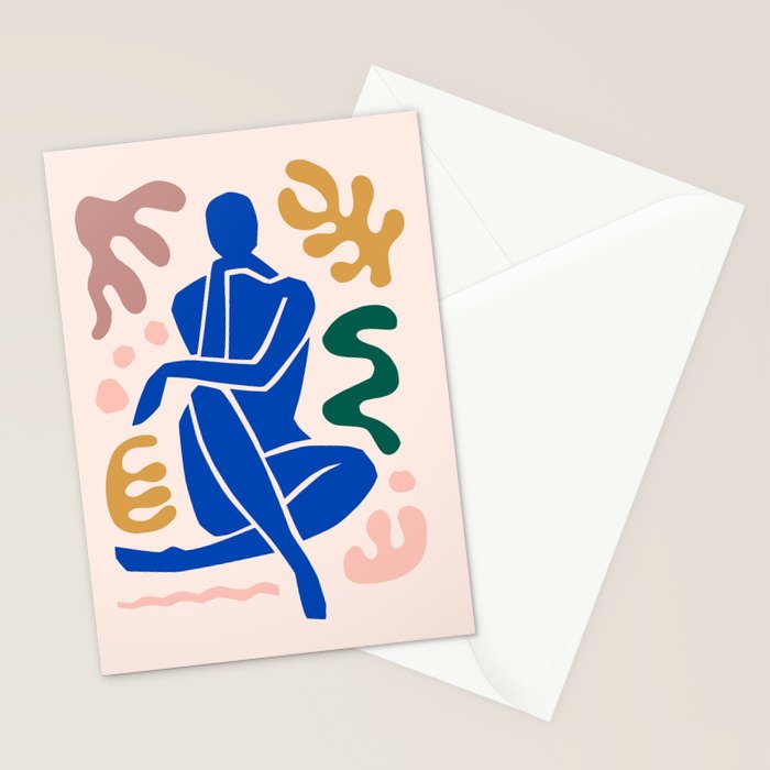 Henri Matisse Art Print 'Blue Nude' - Abstract Female Figure Cut Outs Artwork Stationery Card Gallery Image 2