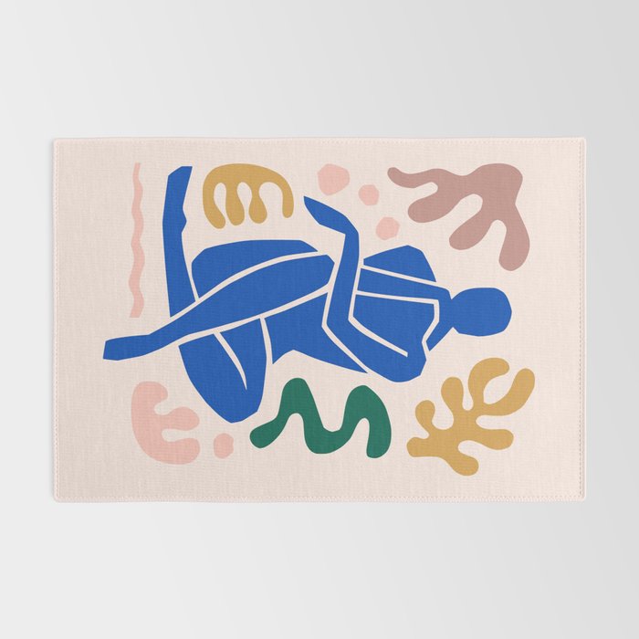 Henri Matisse Art Print 'Blue Nude' - Abstract Female Figure Cut Outs Artwork Rug Gallery Image 2