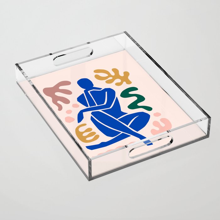 Henri Matisse Art Print 'Blue Nude' - Abstract Female Figure Cut Outs Artwork Acrylic Tray Gallery Image 1