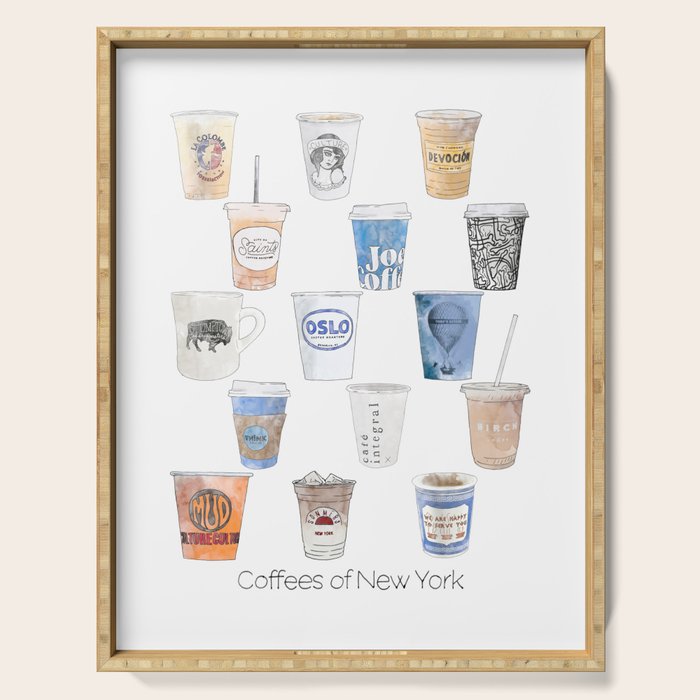 Coffees of New York Serving Tray Gallery Image 1