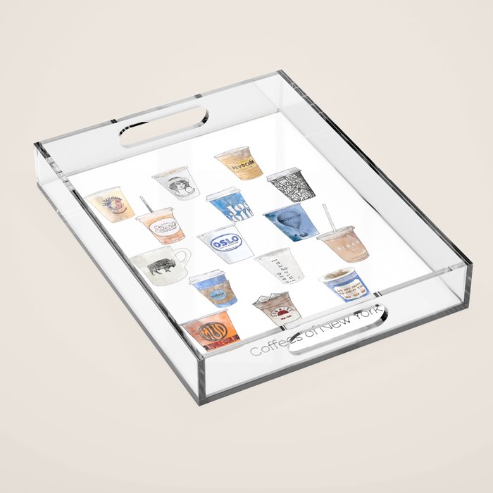 Coffees of New York Acrylic Tray Gallery Image 1