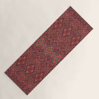 Vibrant Moroccan Kilim Pattern Yoga Mat Gallery Image 1