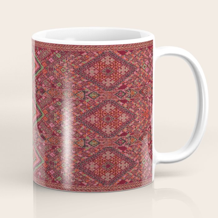 Vibrant Moroccan Kilim Pattern Coffee Mug Gallery Image 1
