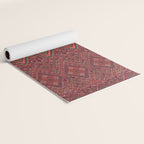 Vibrant Moroccan Kilim Pattern Yoga Mat Gallery Image 2