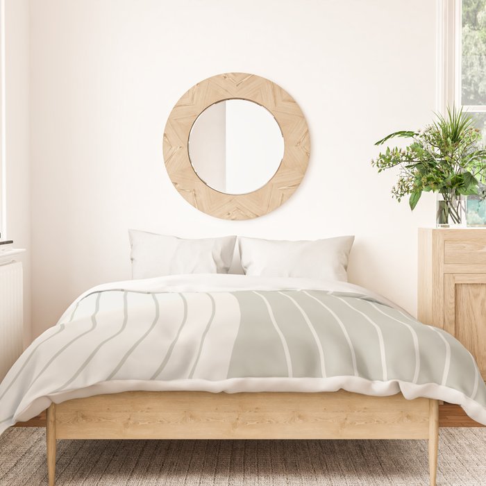 Two Tone Line Curvature LXIII Duvet Cover Gallery Image 3