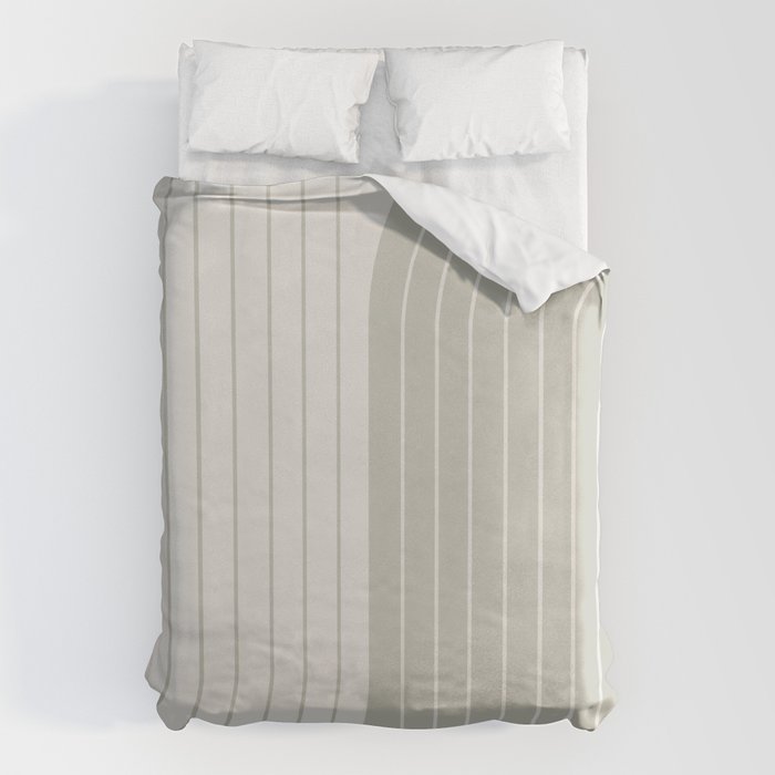 Two Tone Line Curvature LXIII Duvet Cover Gallery Image 1
