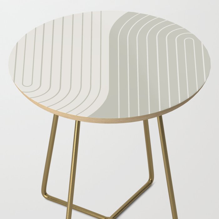 Two Tone Line Curvature LXIII Side Table Gallery Image 2