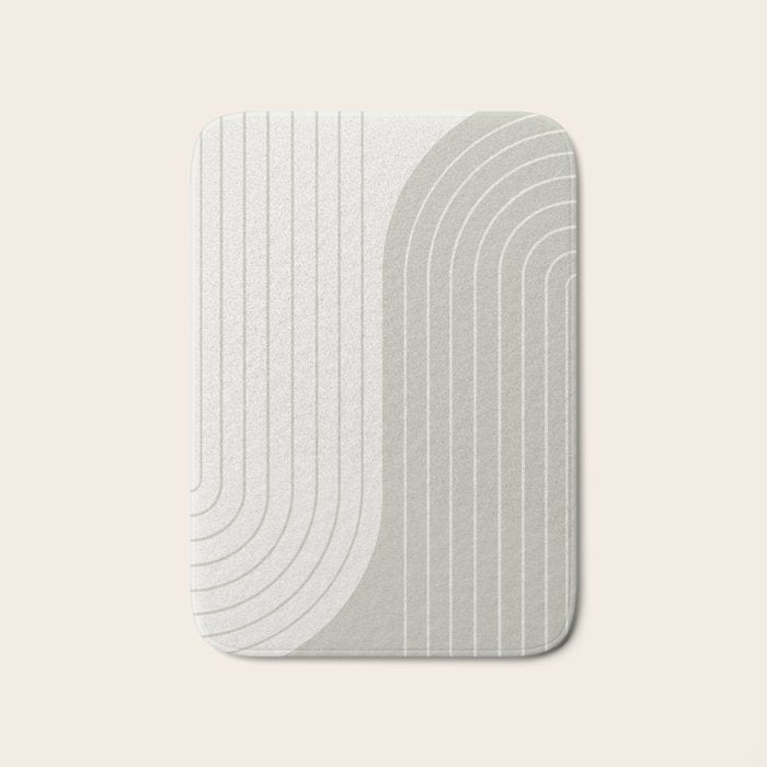 Two Tone Line Curvature LXIII Bath Mat Gallery Image 1