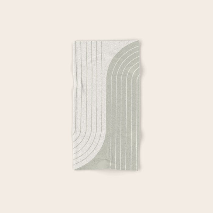 Two Tone Line Curvature LXIII Bath Towel Gallery Image 1