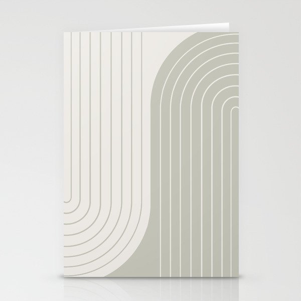 Two Tone Line Curvature LXIII Stationery Card Gallery Image 2