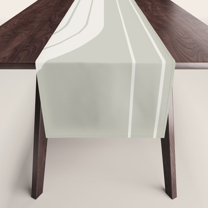 Two Tone Line Curvature LXIII Table Runner Gallery Image 1
