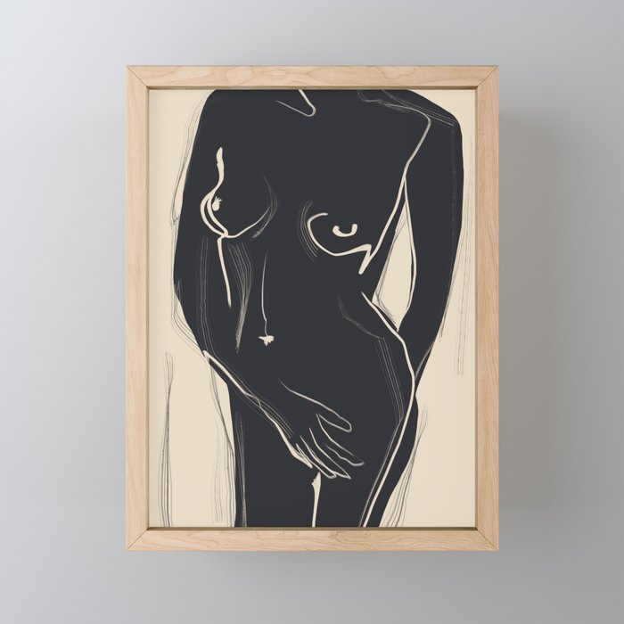 Abstract Art Nude 5 Mini Art Print Gallery Image 1