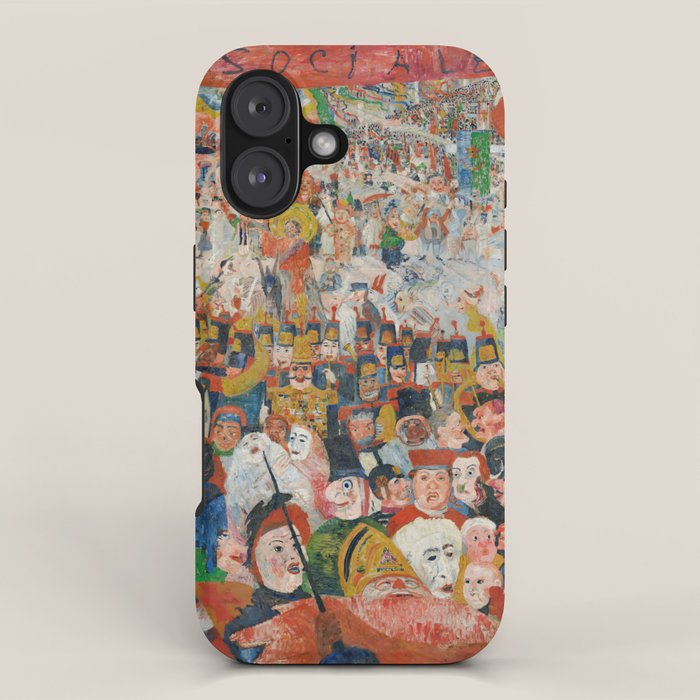 Christ's Entry into Brussels by James Ensor, 1889 iPhone Case Gallery Image 1