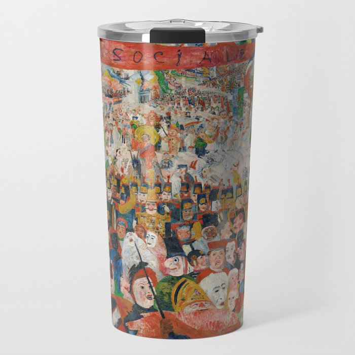 Christ's Entry into Brussels by James Ensor, 1889 Travel Mug Gallery Image 1