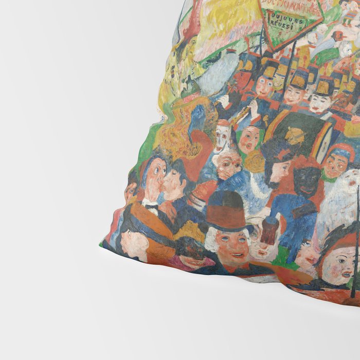 Christ's Entry into Brussels by James Ensor, 1889 Pillow Sham Gallery Image 4