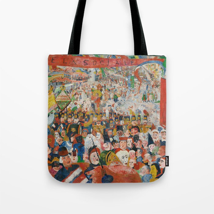 Christ's Entry into Brussels by James Ensor, 1889 Tote Bag Gallery Image 1