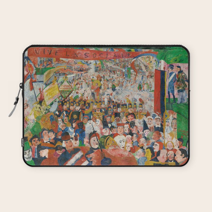Christ's Entry into Brussels by James Ensor, 1889 Laptop Sleeve Gallery Image 1