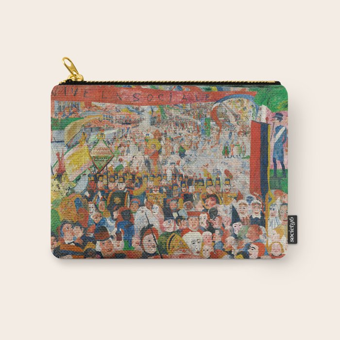 Christ's Entry into Brussels by James Ensor, 1889 Carry All Pouch Gallery Image 1