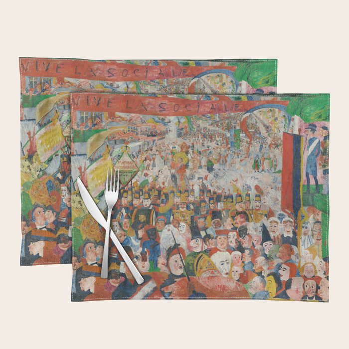 Christ's Entry into Brussels by James Ensor, 1889 Placemat Gallery Image 1
