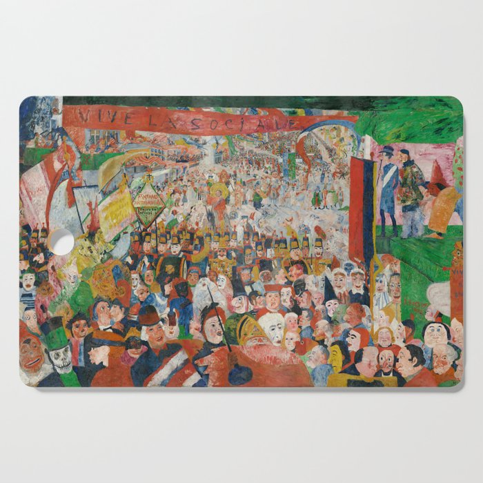 Christ's Entry into Brussels by James Ensor, 1889 Cutting Board Gallery Image 1