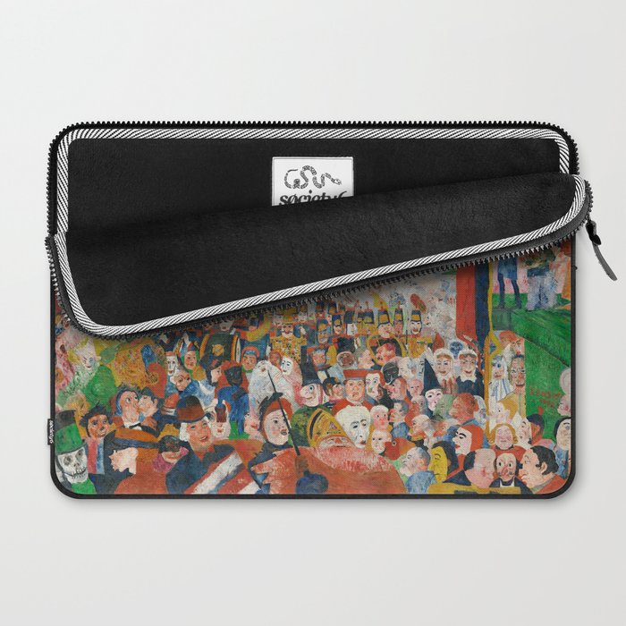 Christ's Entry into Brussels by James Ensor, 1889 Laptop Sleeve Gallery Image 2