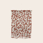 Dark Terracotta Geometric Modern Minimalist Artwork Wall Hanging Gallery Image 1