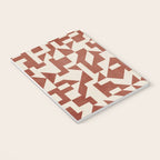 Dark Terracotta Geometric Modern Minimalist Artwork Notebook Gallery Image 3