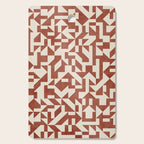 Dark Terracotta Geometric Modern Minimalist Artwork Cutting Board Gallery Image 1
