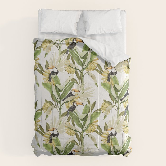 Toucans in Banana Plantation N Comforter Gallery Image 1