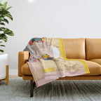 daydream spring color Throw Blanket Gallery Image 1