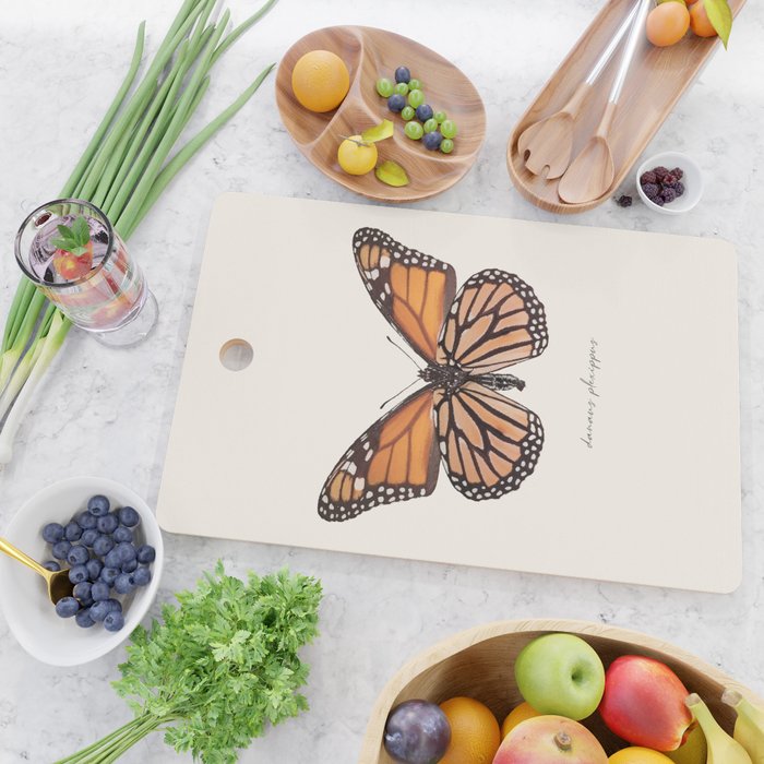 Monarch Butterfly (Danaus Plexippus) Cutting Board Gallery Image 2