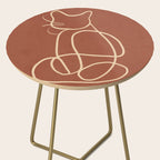 Abstract Line Art Cat 7 Side Table Gallery Image 2